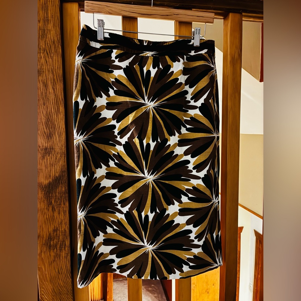 Boden floral burst retro pencil skirt